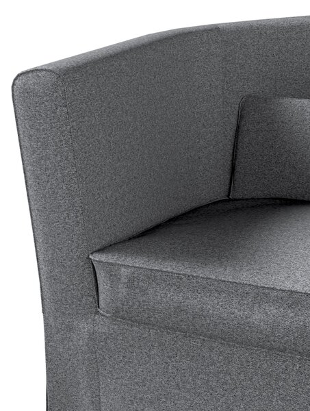 Potah na křeslo IKEA Ektorp Tullsta barva šedá látka pletený vzor