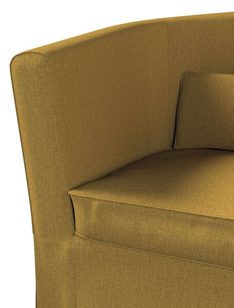 Potah na křeslo IKEA Ektorp Tullsta barva žlutá látka pletený vzor