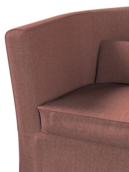 Potah na křeslo IKEA Ektorp Tullsta barva hnědá látka pletený vzor