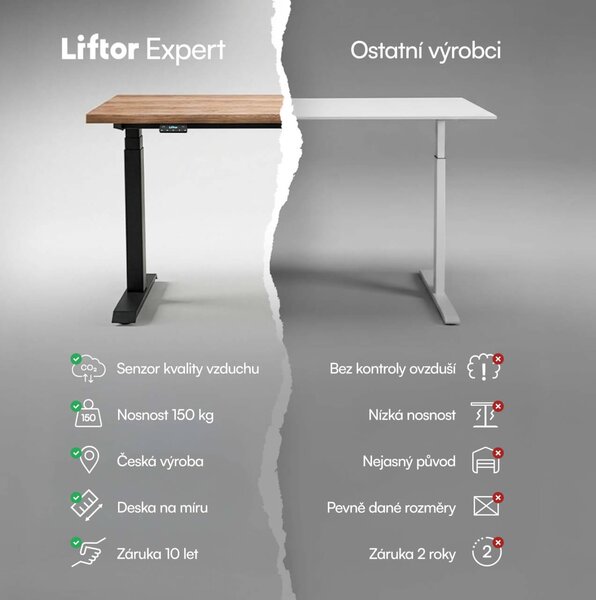 Výškově nastavitelný stůl Liftor Expert, , elektricky polohovatelný