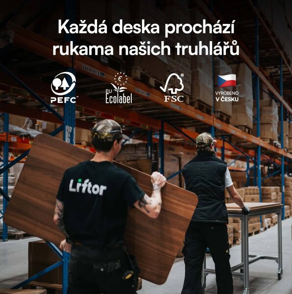 Výškově nastavitelný stůl Liftor Expert, , elektricky polohovatelný