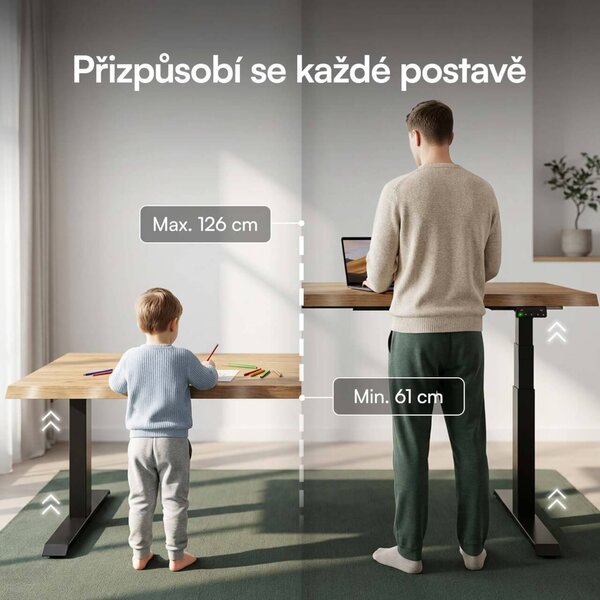 Výškově nastavitelný stůl Liftor Expert, , elektricky polohovatelný