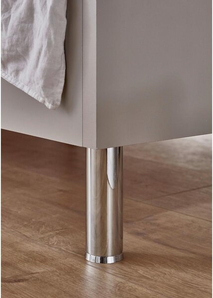 Sada nohou LEVEL BEDS 4 ks, chromová barva