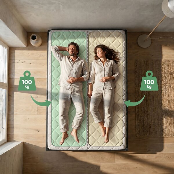 Manželská postel 140x200 cm Mettala (černá) (s roštem)