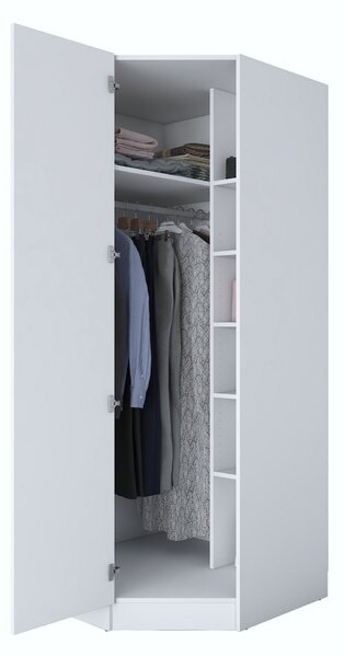 Šatní skříň Barat 4569 (bílá). Akce -20%