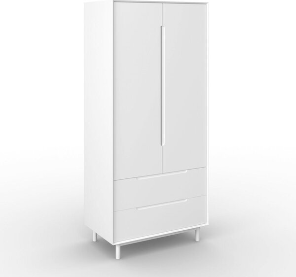 Šatní skříň MARLO š. cca 100 cm, dekor bílá
