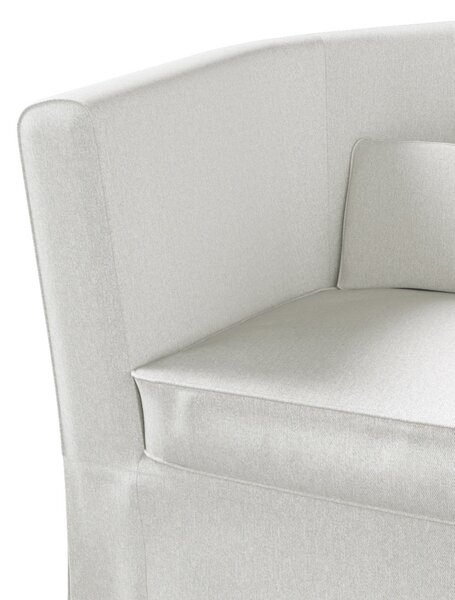 Potah na křeslo IKEA Ektorp Tullsta barva krémová látka pletený vzor
