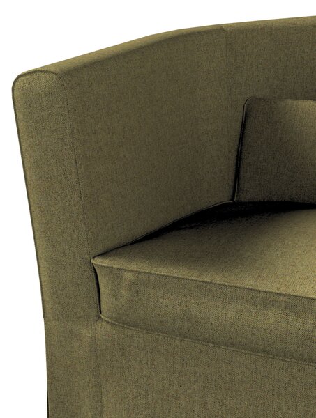 Potah na křeslo IKEA Ektorp Tullsta barva zelená látka pletený vzor