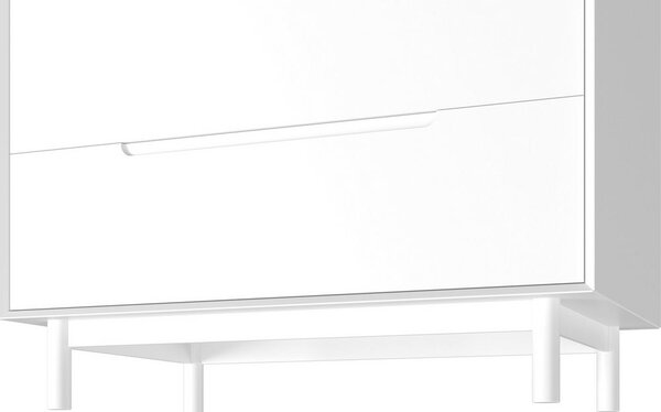 Šatní skříň MARLO š. cca 100 cm, dekor bílá