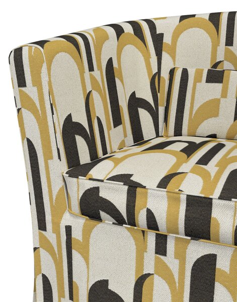Potah na křeslo IKEA Ektorp Tullsta barva vícebarevná látka pletený vzor, vzorované