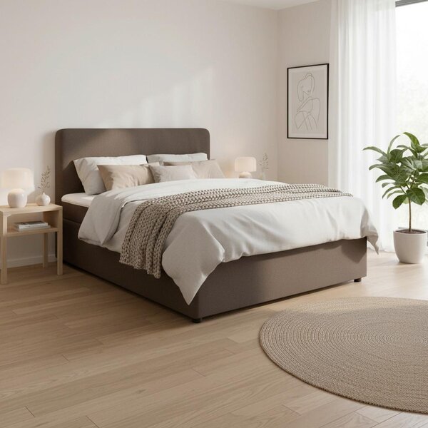 Boxspringová postel MARCO 160x200, hnědá