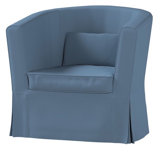 Potah na křeslo IKEA Ektorp Tullsta barva modrá látka pletený vzor
