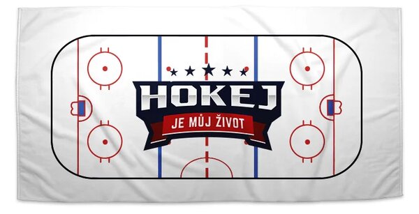 Sablio Ručník Hokej je můj život - 30x50 cm