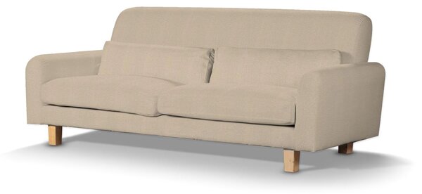 Potah na pohovku IKEA Nikkala krátký barva béžová látka pletený vzor