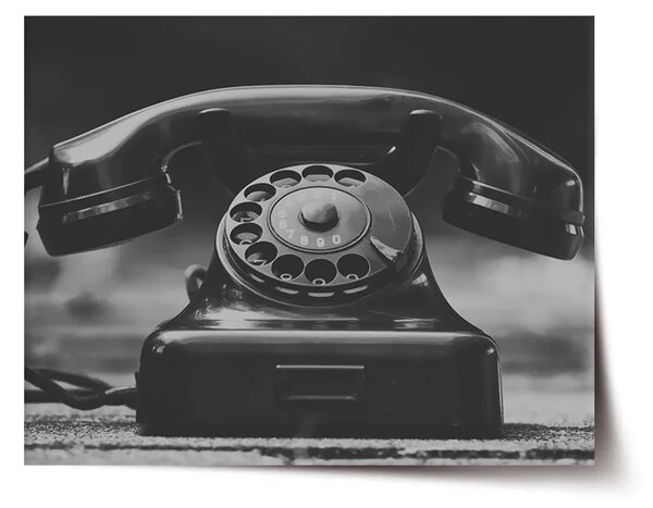 Sablio Plakát Starý telefon - 60x40 cm