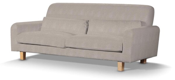 Potah na pohovku IKEA Nikkala krátký barva béžová látka pletený vzor