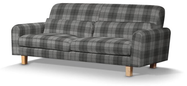Potah na pohovku IKEA Nikkala krátký barva šedá látka pletený vzor, vzorované