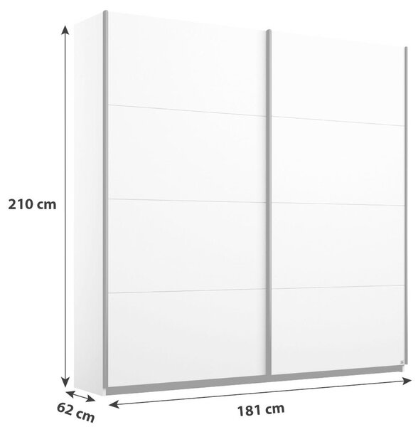 Skříň s posouvacími dveřmi BELLUNO 181 CM