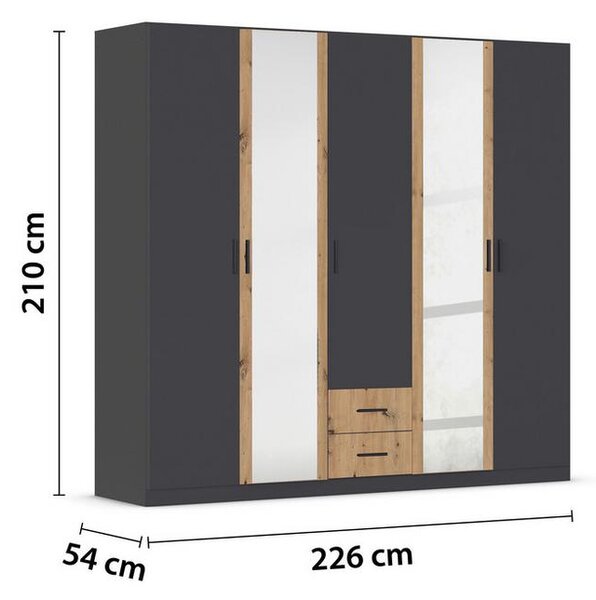 ŠATNÍ SKŘÍŇ DESPINA; šířka, 226 cm