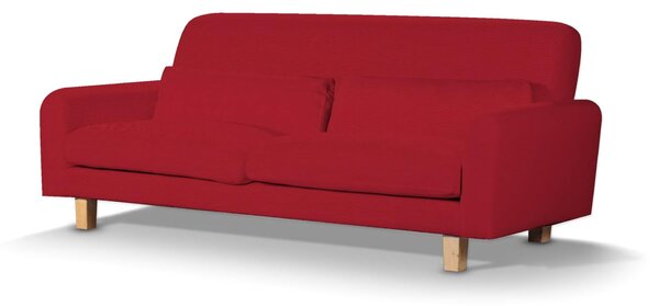 Potah na pohovku IKEA Nikkala krátký barva červená látka pletený vzor
