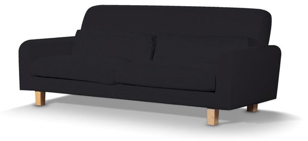 Potah na pohovku IKEA Nikkala krátký barva černá látka pletený vzor