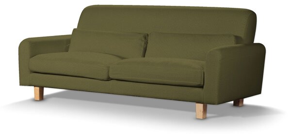 Potah na pohovku IKEA Nikkala krátký barva zelená látka pletený vzor