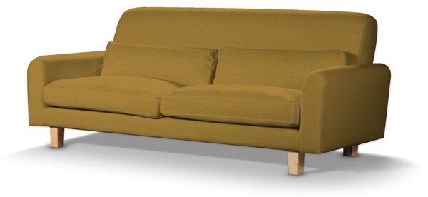 Potah na pohovku IKEA Nikkala krátký barva žlutá látka pletený vzor