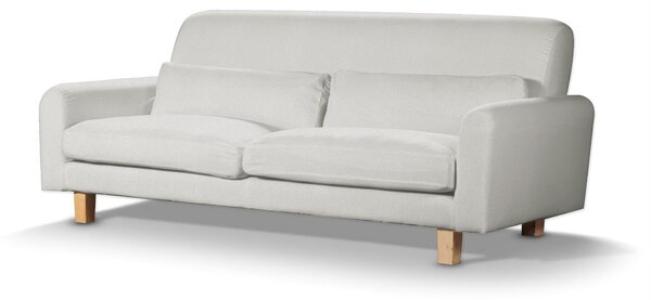 Potah na pohovku IKEA Nikkala krátký barva krémová látka pletený vzor