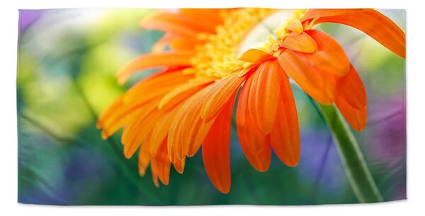 Sablio Ručník Oranžová gerbera - 30x50 cm