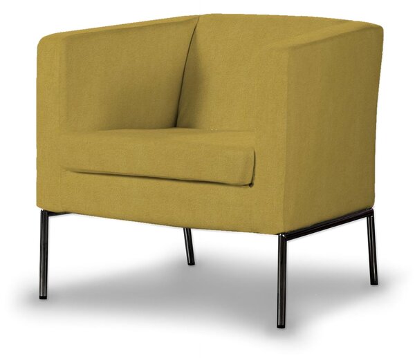Potah na křeslo IKEA Klappsta barva žlutá látka pletený vzor