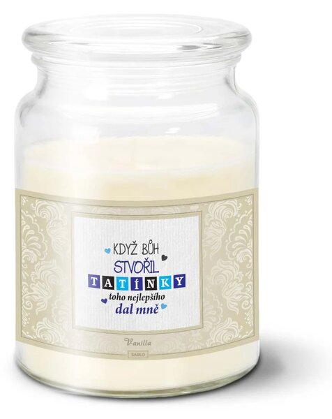 Sablio Svíčka Když Bůh stvořil tatínky - 500 g