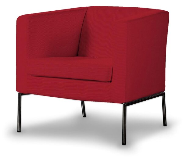 Potah na křeslo IKEA Klappsta barva červená látka pletený vzor
