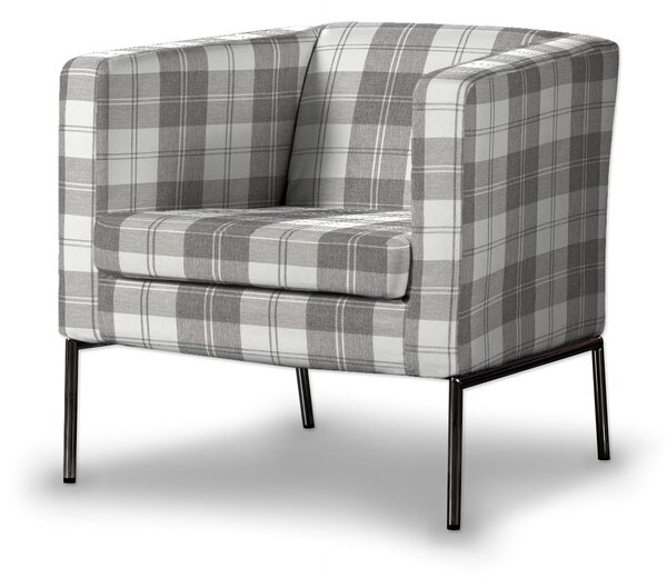 Potah na křeslo IKEA Klappsta barva šedá látka pletený vzor, vzorované