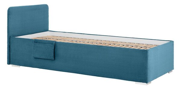 Postel Remi s bočnicemi 90x200, potah pastelově modrý