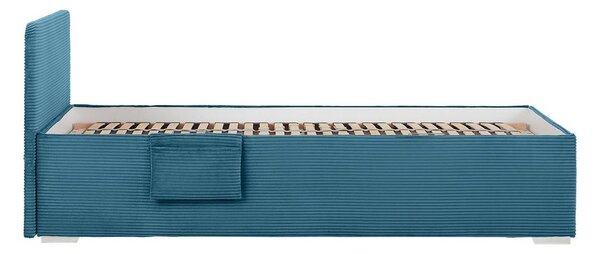 Postel Remi s bočnicemi 90x200, potah pastelově modrý