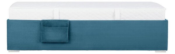 Postel Remi s bočnicemi 90x200, potah pastelově modrý