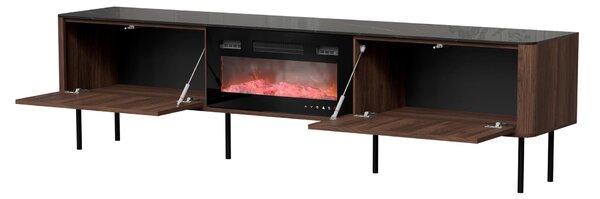TV stolek/skříňka Secio RTV2 (ořech warmia + černý mramor)