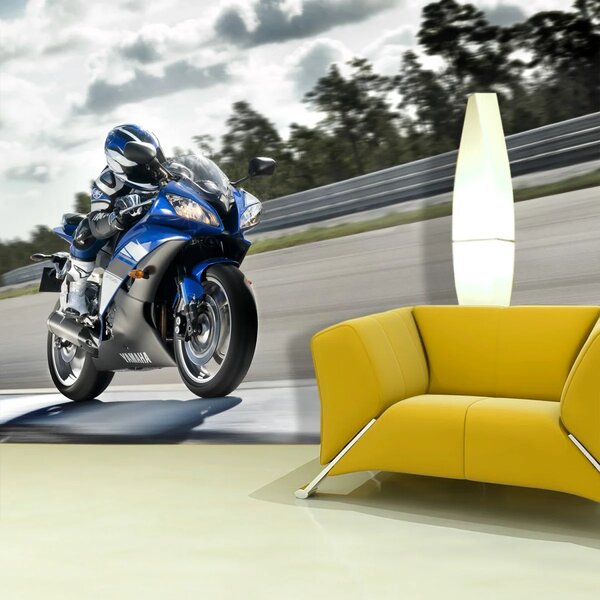 Sablio Tapeta Motorkář - 125x75 cm