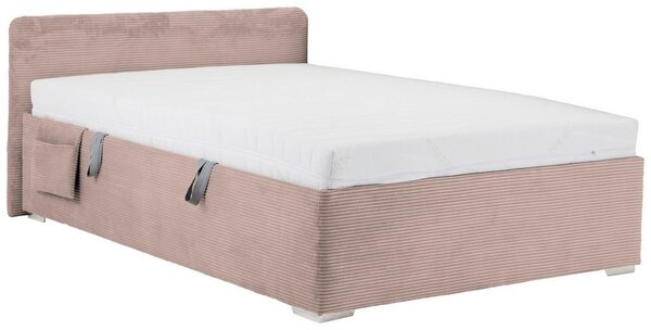 Postel Remi s bočnicemi 120x200, potah růžový