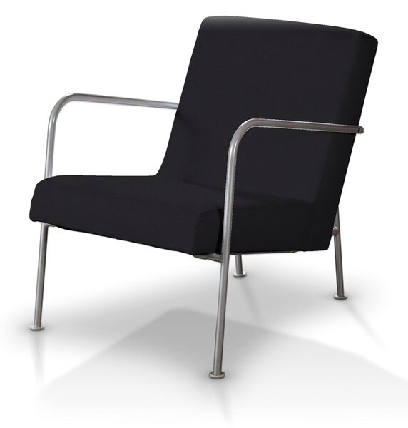 Potah na křeslo Ikea PS barva černá látka pletený vzor