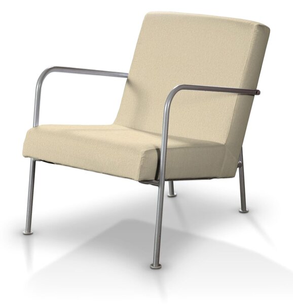 Potah na křeslo Ikea PS barva krémová látka lesklé, pletený vzor