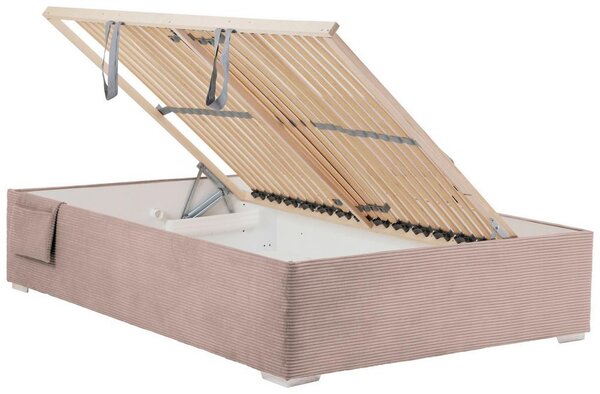 Postel Remi s bočnicemi 120x200, potah růžový