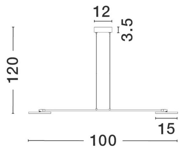 NOVA LUCE závěsné svítidlo SCOPE černá LED 19.4W 3000K stmívatelné 9695252