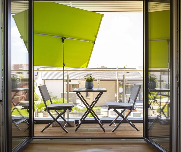 Doppler ACTIVE Balkónová clona zahradní slunečník 180 x 130 cm zelená