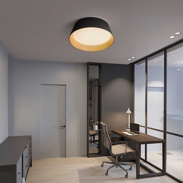 VK Light Aelia Wood LED stropní svítidlo Černá