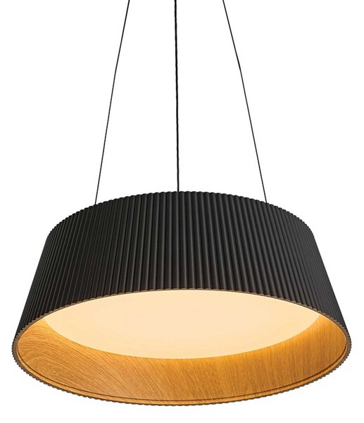 VK Light Aelia Wood LED závěsné svítidlo Černá