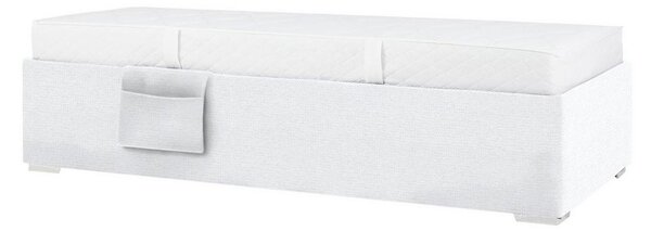 Postel Remi s bočnicemi 90x200, potah bílý