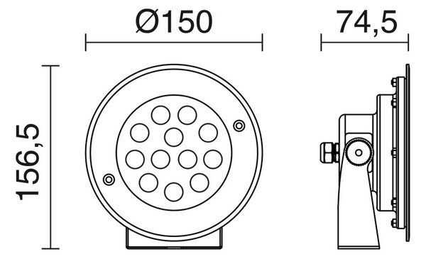 Cristher Gamble 150 LED podvodní svítidlo 5700K