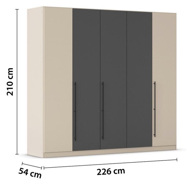 Skříň s otočnými dveřmi SAFARI, šířka 226 cm