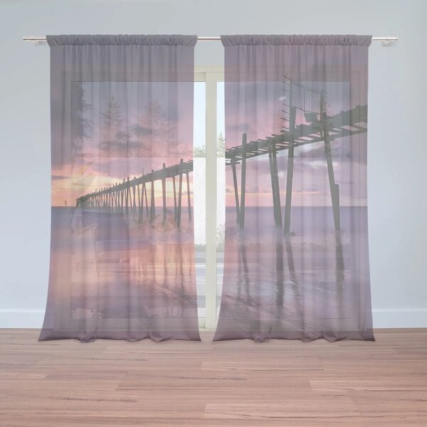 Sablio Záclony Oceán: 2ks 150x250cm